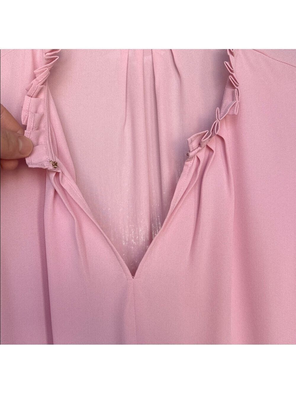 T Tahari Soft Pink Blouse - Picture 6 of 8